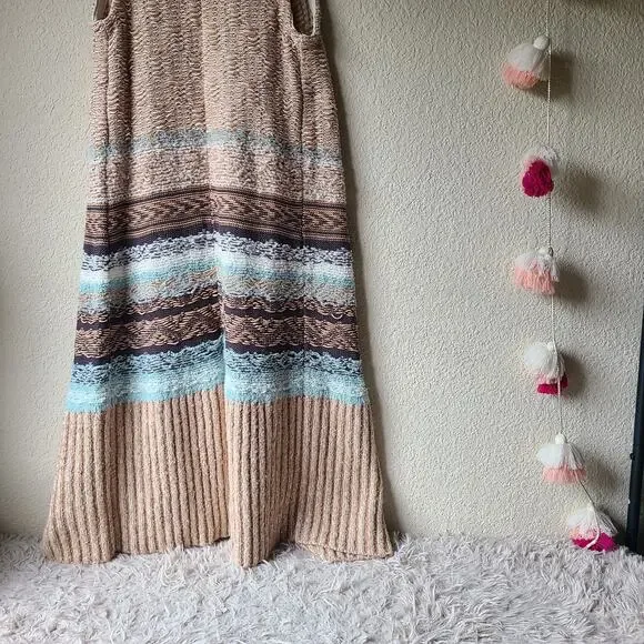 Anthropologie Sleeping On Snow Quillins Jacquard Vest Cardigan Duster Size XS - Picture 6 of 13